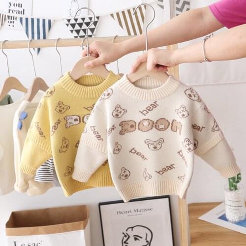 Boys Sweater Kids Outwear Tops Jackets 2021 Cute Fleece Thicken Warm Winter Autumn Cardigan Costume Teenage Children Clothing