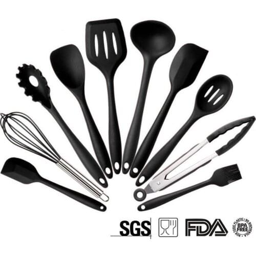 10pcs 5pcs Silicone Cooking Utensils Sets Heat Resistant Kitchenware Baking Utensils Kitchen Cooking Tools Set Accessories