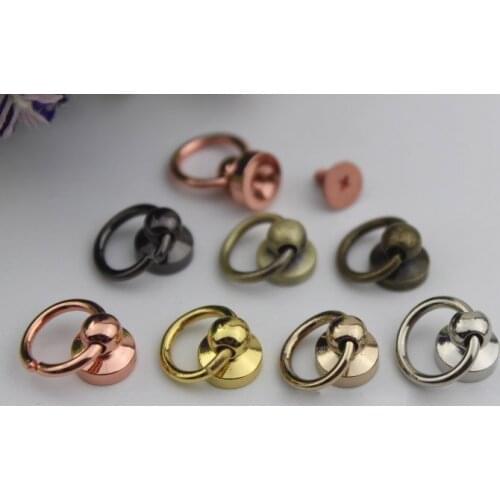 10pcs/lot Luggage hardware accessories bag hanging pendant thick flank pacifier nail screw bag chain buckle