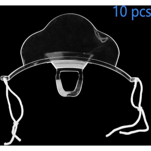 10Pcs Mouth Shield for Restaurant Hotel Protective Shield Protection Food Beauty Salon Clear Mouth Reusable Cover Sanitary