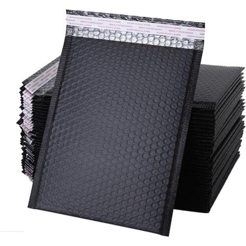 100 Pcs Black Or Pink Colors Bubble Mailer Envelopes Padded Self Sealing Foam Foil Stationery Bag Waterproof Bubble Bags 11*15cm