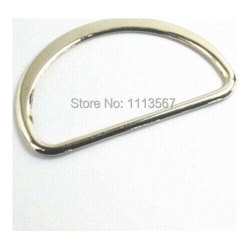 100piece Craft Silver Metal D Ring Hooks D Shaped Buckles Belt Buckle For Bags Clothes Belt Sewing Hooks Clips 57mm K128