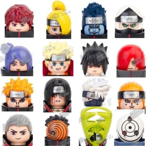 16pcs Jpanese Anime Mini Man Figure Mini Man Bricks Blocks