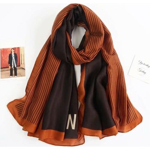2021 luxury brand women cotton scarf summer scarves shawls lady wraps soft pashimina female Foulard beach stole bandana hijab