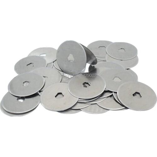 30pcs 45mm Rotary Cutter Spare Blades Quilters Sewing Fabric Leather Craft Vinyl Paper Rotary Cutter Refill Blade