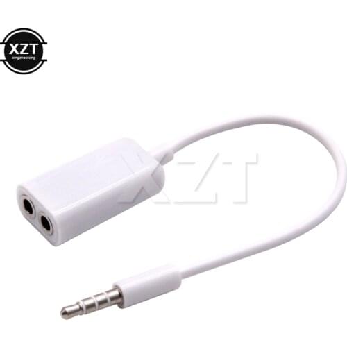 3.5mm One-to-Two Couples line aux earphone stereo audio cable headphone splitter adapter for Couples iPhone Samsung Xiaomi mp3