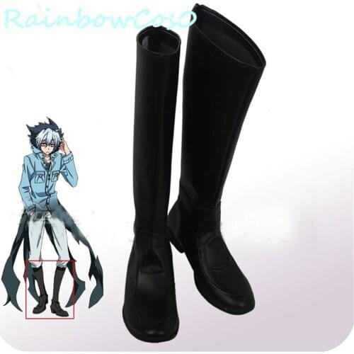 RainbowCos0 Free Ship Cosplay Shoes SERVAMP Servamp sleepy ash Kuro Boots Game Anime Halloween