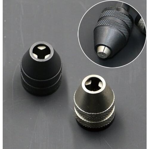 Keyless Drill Chuck Screwdriver Impact Driver Adaptor 1/4 '' Hex Shank Drill Bit Tool Quick Change Convertor Adapter