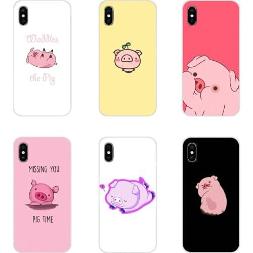 For Xiaomi Mi6 A1 5X 6X Redmi Note 5 5A 4X 4A 4 3 Plus Pro pocophone F1 Accessories Phone Shell Covers funny animal pig