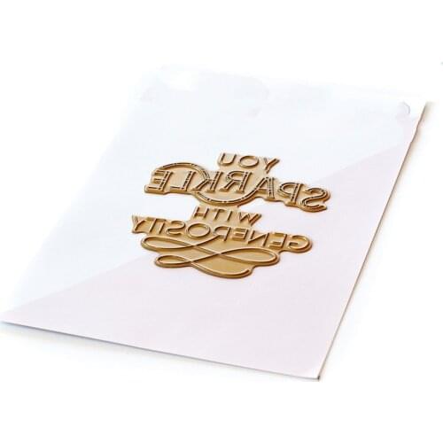 Letter Printing Hot Foil Plate Metal Cutting Dies Greeting Card Pattern Printing DIY Scrapbooking Craft Embossing Making Stencil