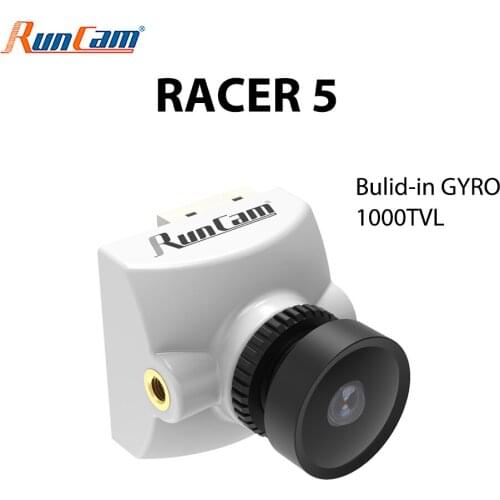 RunCam Racer 5 FPV Camera 1000TVL Built-in Gyro Integrated OSD Racing Cam with 1.8mm and 2.1mm Lens Racer5