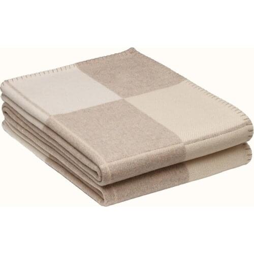 Plaid Cashmere Blanket Crochet Soft Wool Scarf Shawl Portable Warm Sofa bed Plaid Fleece Knitted Throw Cape Brand Blanket