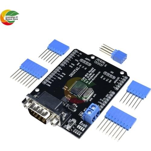 MCP2515 Can Bus Shield Board SPI Interface Connector Expansion Controller Module DC 5V-12V For Arduino 9 Pins Auto Diagnostic
