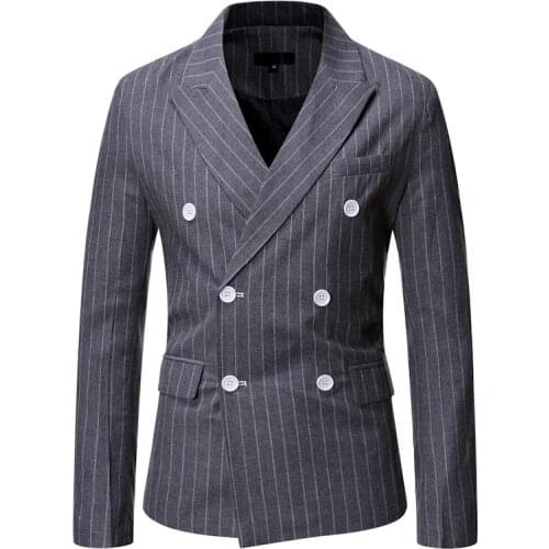 Fashion Stripe Tuxedos Business Smart Casual Blazer Wedding Party Groomsman Office Evening Dinner Jacket Coat 1 Piece