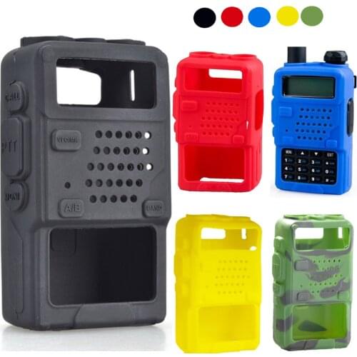 Besegad Soft Silicone Case Handheld Cover Shell Pouch Holster for Baofeng Two Way Mobile Radio UV5R 5RA 5RB 5RC 5RD TYT THF8