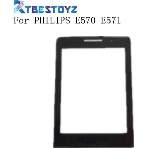 RTBESTOYZ Outer Glass Screen For Philips Xenium E570 E571 Glass Lens Front Panel