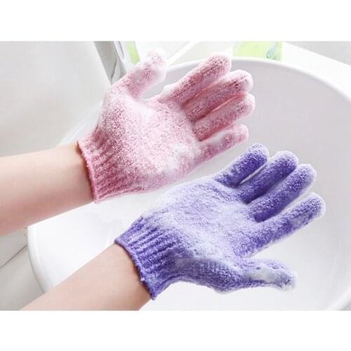Gloves Body Brush Take A Shower In 1 Minute Exfoliating Scrub Foot Scrubber Cath Sponge High-Elastic Five-Finger Bath Towel
