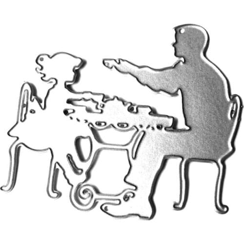 Drinking Tea Metal Cutting Dies Stencil DIY Scrapbooking Album Stamp Paper Card Embossing Craft Decor