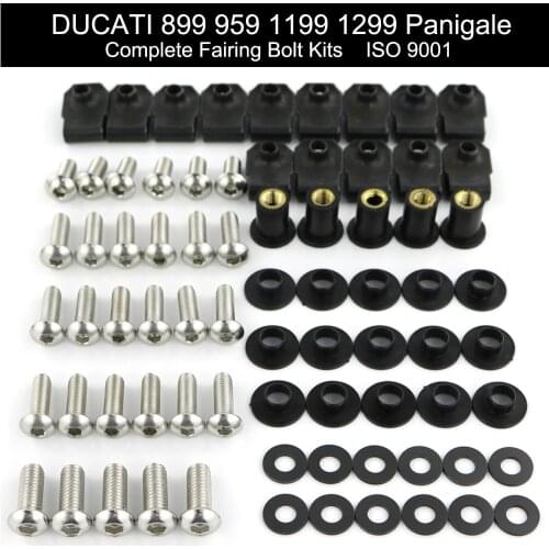 Fit For Ducati 899 959 1199 1299 Panigale 2015-2018 Motorcycle Complete Full Fairing Bolts Kit Clips Nuts Stainless Steel