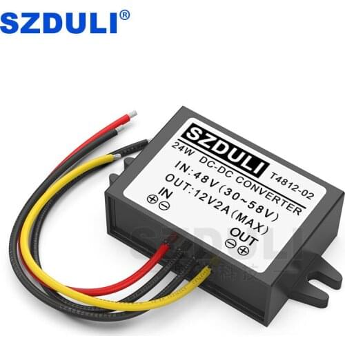 36V 48V to 12V 2A DC step-down power converter 30~58V to 12V car transformer module bucker CE RoHS
