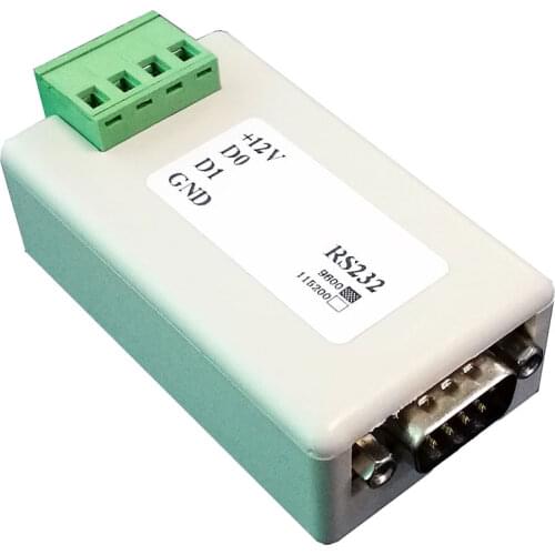 Serial Port RS232 to Wiegand WG26/34/232/serial Wiegand/COM port/Bidirectional transmission onverting RS232 barcode reader