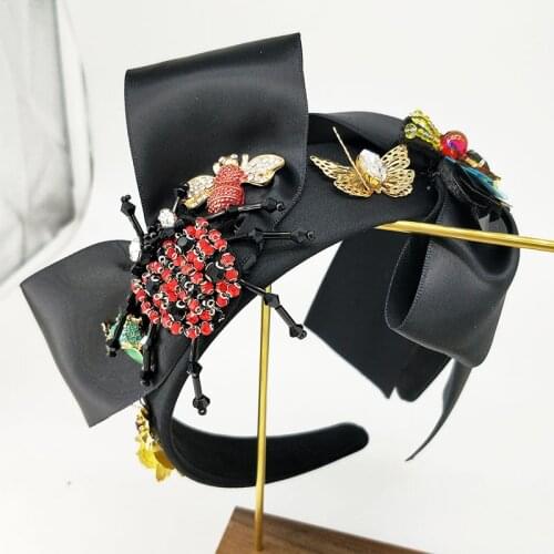 Headband Velvet Bow ,Headbands For Face Washing,Headbands For Girls,Headband Woman ,Wedding Crown ,Black Crown