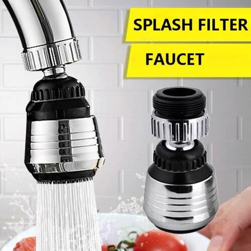 360 Degree Water Faucet Bubbler Faucet Nozzle Connector Adjustable Direction 2 Modes Water Saving Shower Spray Kitchen Tools