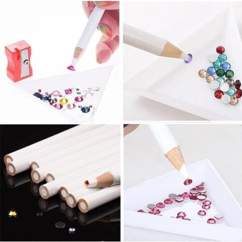 DIY Nail Art Rhinestones Jewelry Picking Dotting Tool Wax Pencil Pen Picker Nail Art Dotting Pen Pencil Nail Art Tool Gems Drill