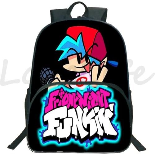 Mochila Friday Night Funkin backpack Childrens Backpack Kids Game Pattern Rucksack Boys Girls School Bags Teens 16 Inch Bookbag