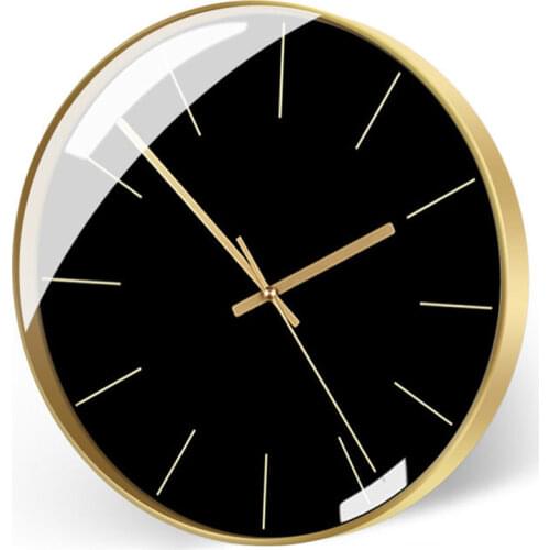 Nordic Modern Wall Clock Silent Gold Metal Luxury Watch Bedroom Living Room Creative Large Wall Clocks Home Decor Gift Ideas