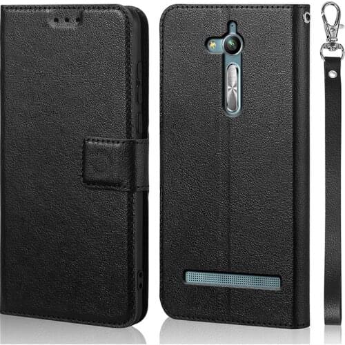 Shockproof magnetic Case for Asus Zenfone Go ZB500kl Phone Case flip leather Case Mobile silicone Shell Cover with card slots