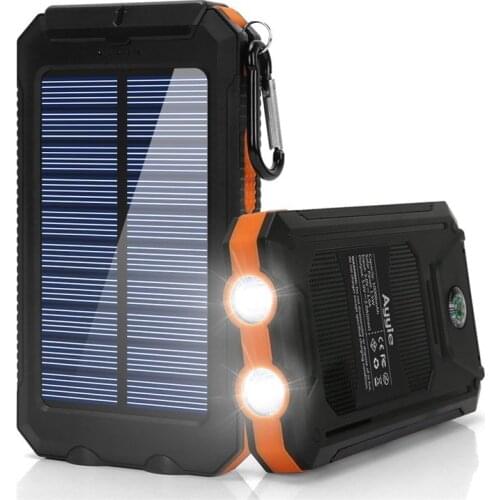 Outdoor Camping Light Camping Sports Portable Compass Emergency Light Flashlight Solar Charging Unit