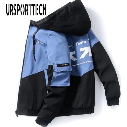 2020 Spring Autumn Mens Coats And Jackets Fashion Print Hooded Jacket Men Woman Casual Street Slim Windbreaker High Quality Coat