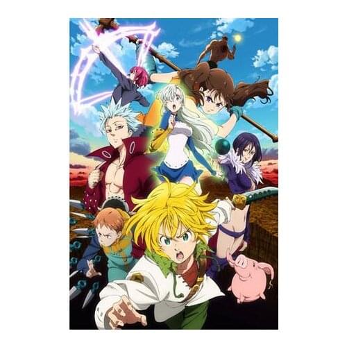 Japan Anime THE Seven Deadly Sins Art Film Print Silk Poster Home Wall Decor 24x36inch