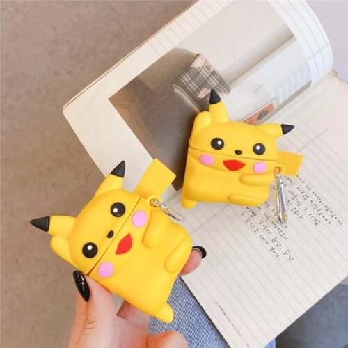 Pokemon Pikachu Protective Shell for AirPods 1/2 Pro 3 Generation Wireless Bluetooth Headset Protective Soft Cover Shell Gift
