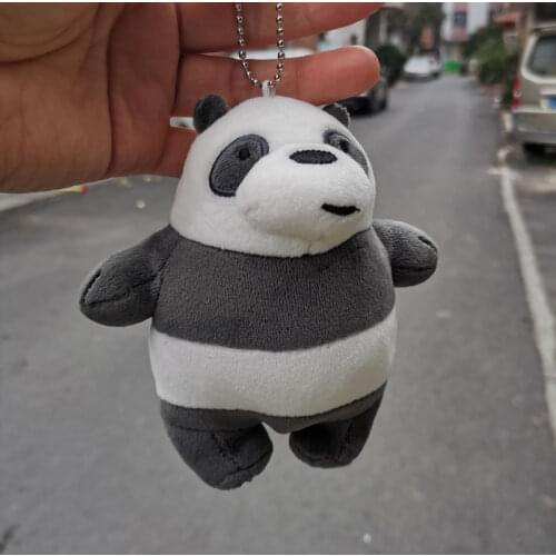 1Pcs 15cm Original New High Quality Panda Bear Plush Stuffed Doll Pendent for Backpack Toy Gift for Baby Toddlers Kids Boy Girl