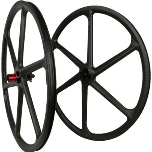 Carbon wheels road 5 spokes wheel clincher/tubular spokes wheels track 5 spokes wheelset Fixed gear spokes wheelset