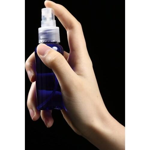 2x 50ml Mini Refillable Empty Spray Bottles Plastic Perfume Containers Atomizer Lotion Dispenser Bottle Rotate