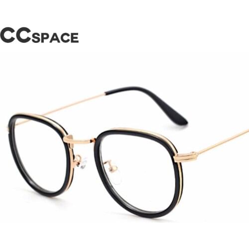 48014 Round Metal Glasses Frames Women Transparent Styles Brand Designer Optical Fashion Computer Glasses