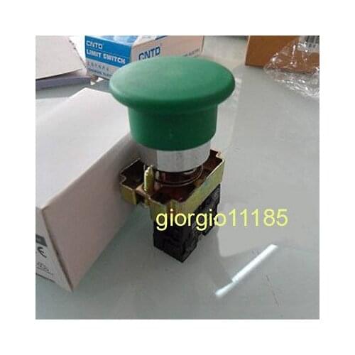 5x 1 NO Mushroom Push Button Switch N/O Green XB2-BC31