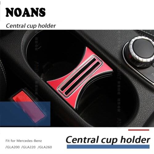 Aluminum Car Styling Gears Shift Knob Cup Pane Stickers For Mercedes Benz A B GLA CLA Class W176 W246 C117 W117 X156 Accessories