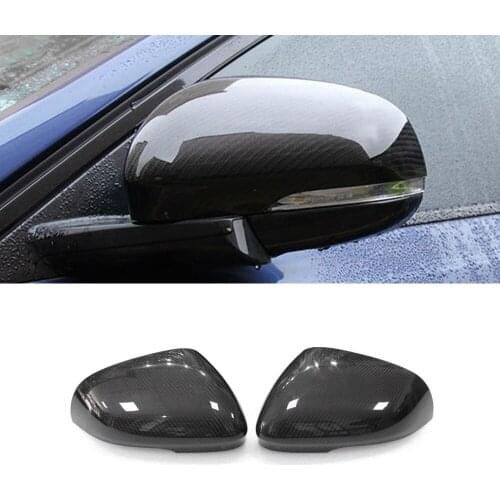Car Accessories Carbon Fiber Side Rearview Mirror Frame Cover Sticker Shell Protector Decoration for Jaguar XE XF X260 XJ X351