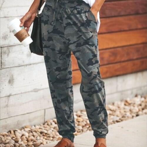 Fashion Camo Womens Military Pants Combat Joggers Trousers Ladies Casual Loose Cool Cargo Pants