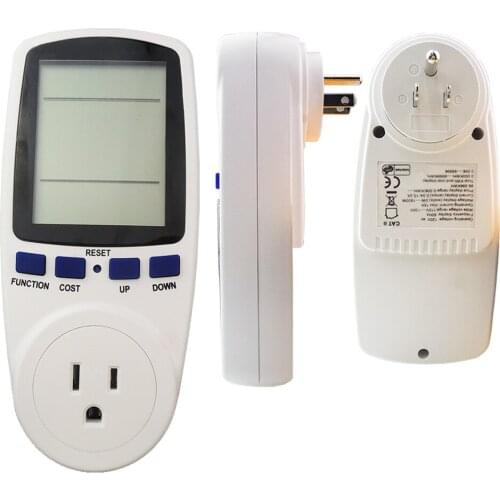 Digital LCD USA Display Current Watt Voltmeter Ammeter Power Energy Electricity Multimeter Panel Tester Meter Monitor US Plug-IN