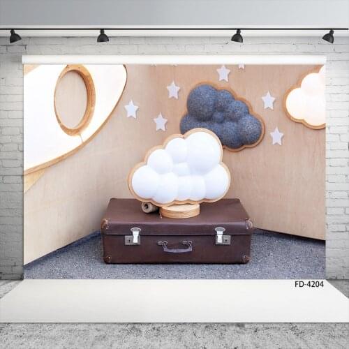 Baby Room Suitcase Cloud Photophone Photography Backgrounds Baby Children Portrait Photography Backdrops Props For Photo Studio