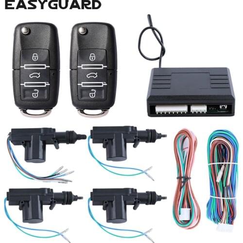 EASYGUARD Quality 4 door remote control central door locking system remote lock unlock 1 master 3 DC12V