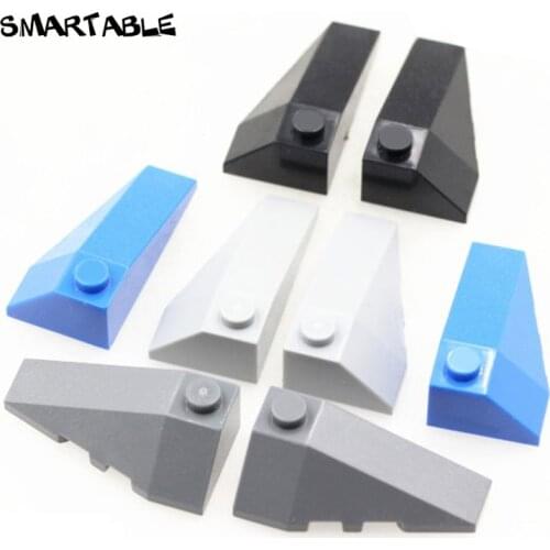 Smartable Wedge Brick 4x2 Left +Right Building Block MOC Parts Toys Compatible Major Brands 43710+43711 Technic 30set/lot