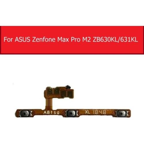 On/off Volume Power Button Flex Cable For ASUS ZenFone Max Pro M2 ZB630KL ZB631KL X01BDA Replacement Repair Parts