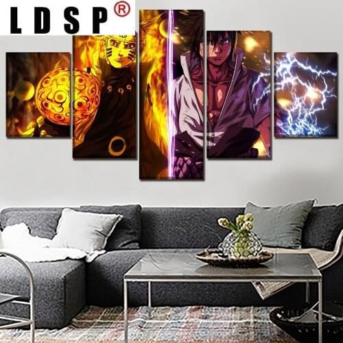 LDSP 5 Panels Canvas Paintings Abstract HD Posters Prints One Set Cartoon Wall Art Pictures Home Decor Living Room