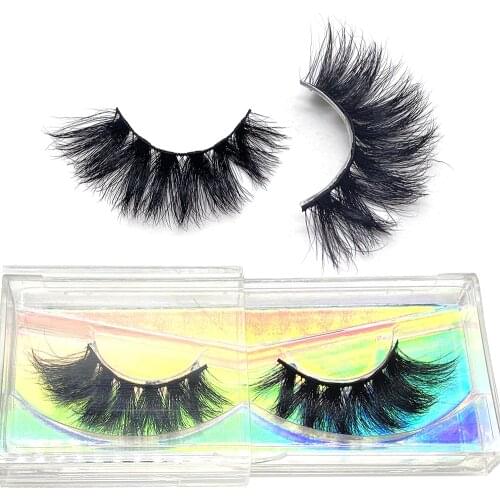 6D Lashes Extension Natural Fluffy 21mm Eyelashes Colorful Reflective Cross Party Holiday Simulation Human Hair Eyelash E14 D22